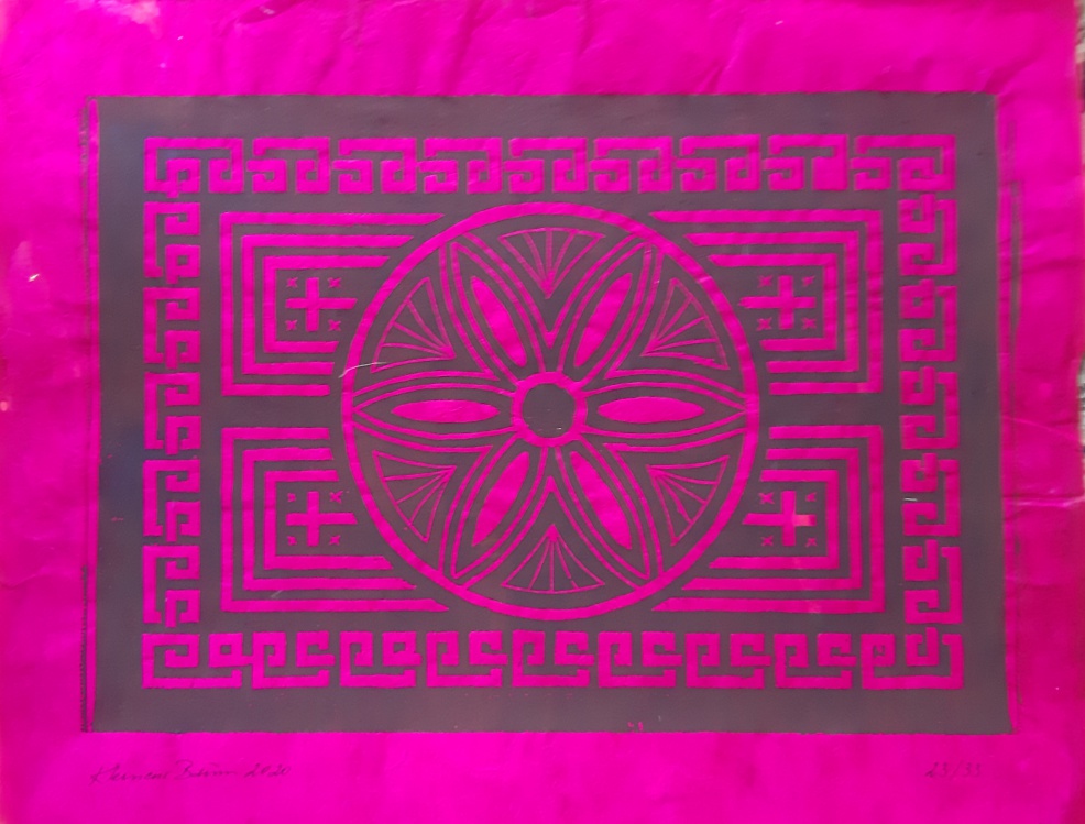 Klemens Baum: Aktuelle Ausstellung, O.T. (Holzschnitt)